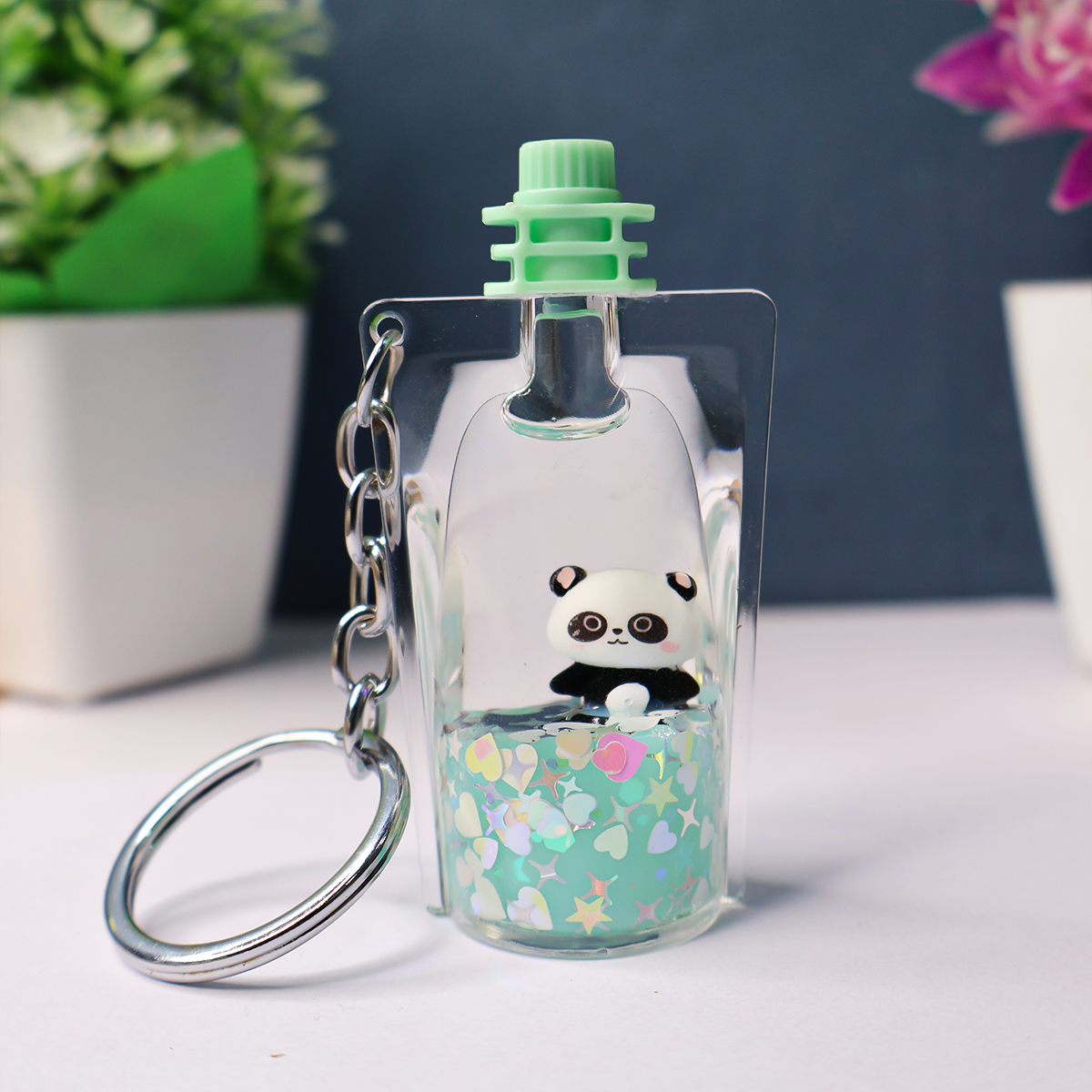 Floating panda keychain 2